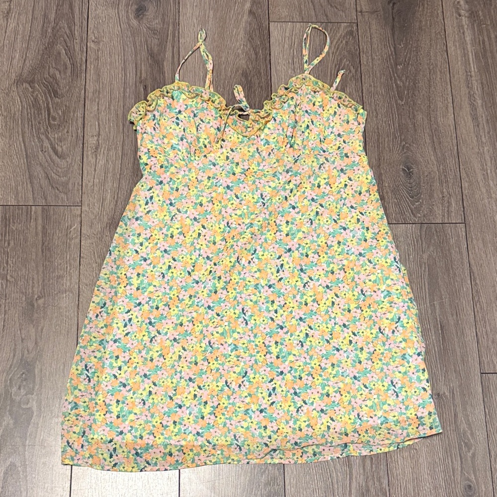 Wild Fable Floral Dress - Yellow and Green